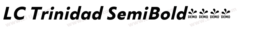 LC Trinidad SemiBold字体转换